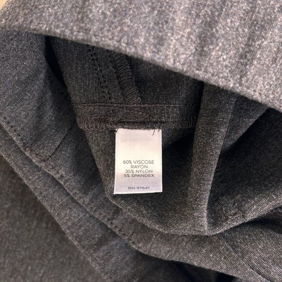 J.Jill Pants Ponte Knit Slim Leg Brown Heather 2X Pull-On Stretch Smooth Fit New - Picture 7 of 7